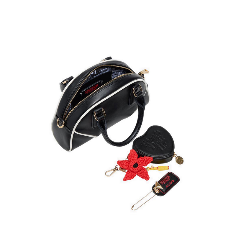 ALDO x Stranger Things FRIENDSDONTLIEE SATCHEL - BLACK/WHITE