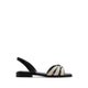 ADWIEDAN FLAT SANDALS - BLACK/WHITE
