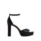 ELEONIA HEELED SANDALS - BLACK