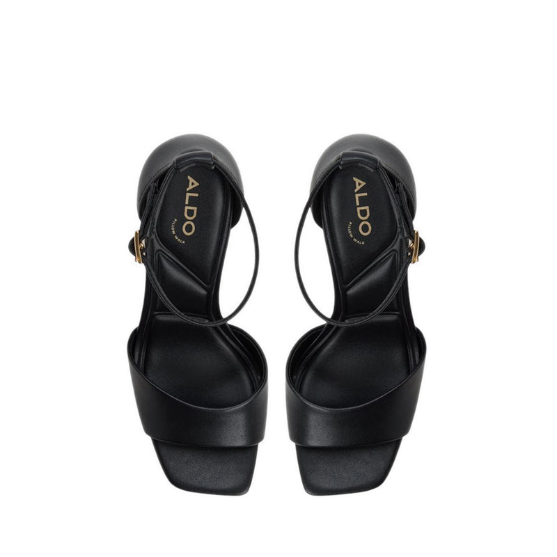 ALDO ELEONIA HEELED SANDALS - BLACK