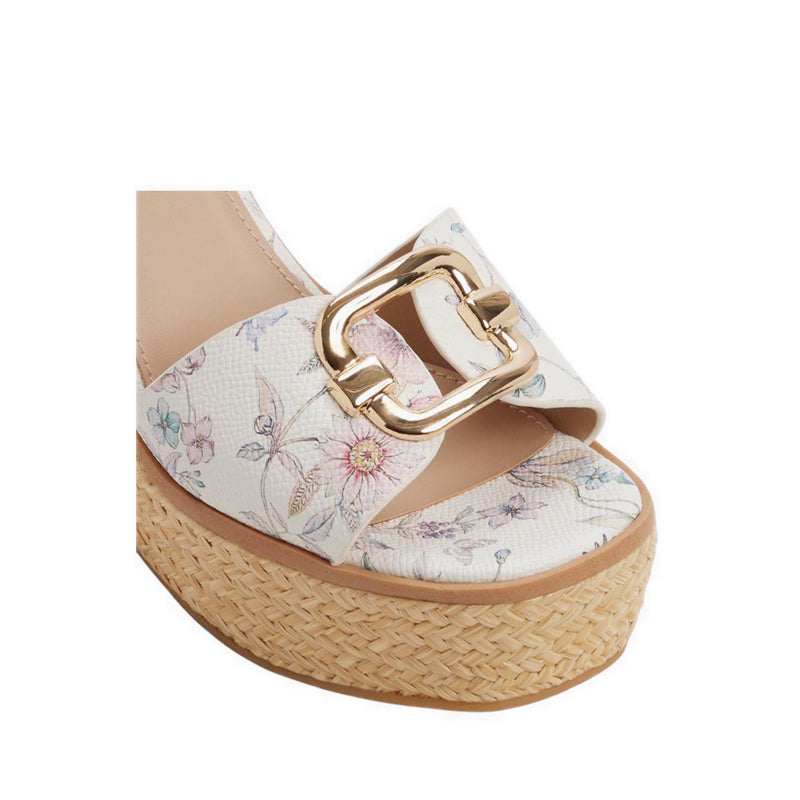 ALDO CARRABRIRIA WEDGE SANDALS - MULTI