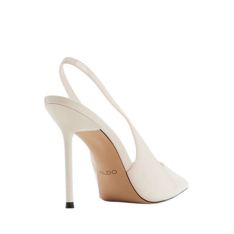 PUCKERUP SLINGBACK SHOE-MID HEELS - OTHER WHITE