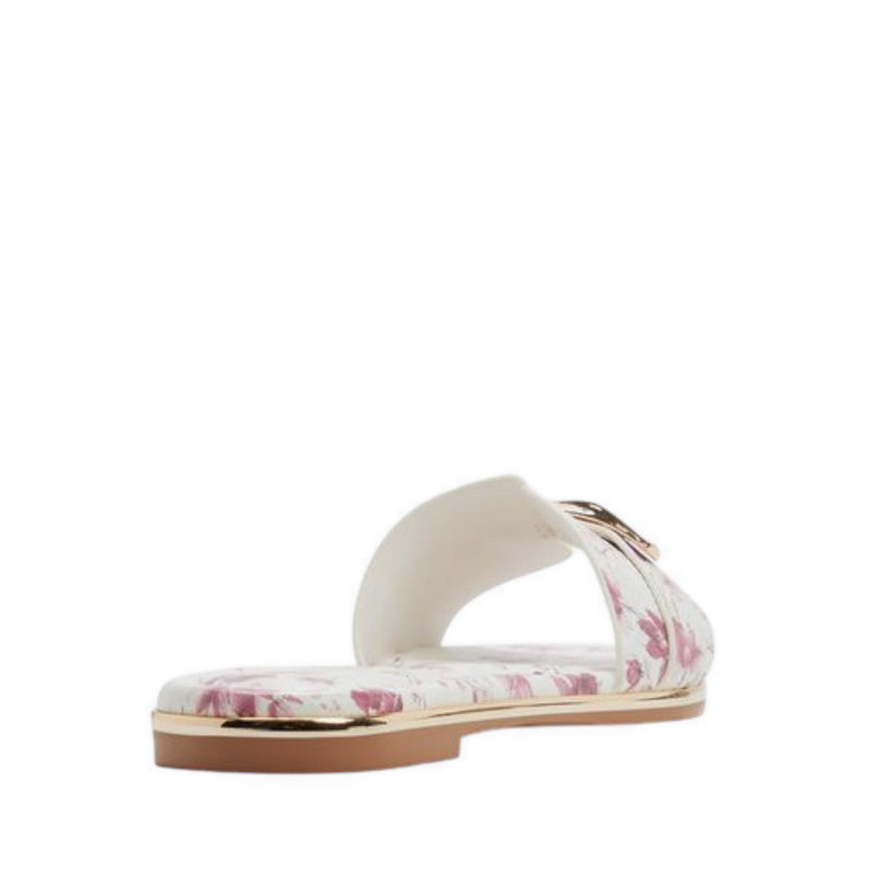 ALDO DARLINA FLAT SANDALS - WHITE COMBO