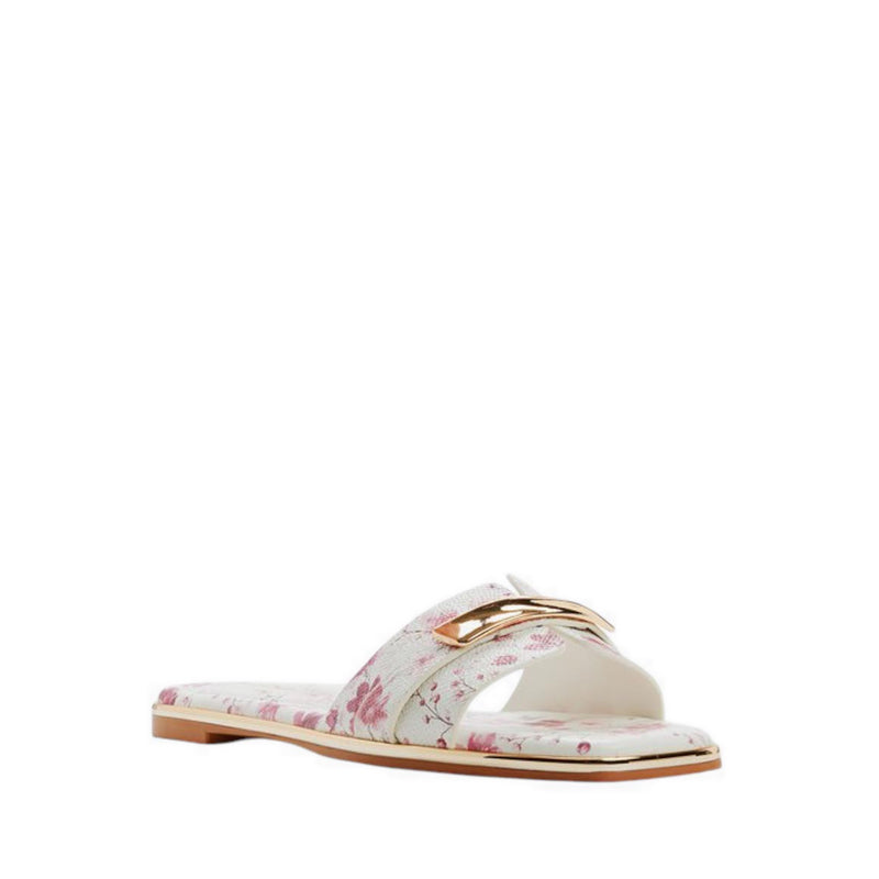 ALDO DARLINA FLAT SANDALS - WHITE COMBO