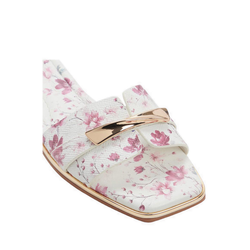 ALDO DARLINA FLAT SANDALS - WHITE COMBO