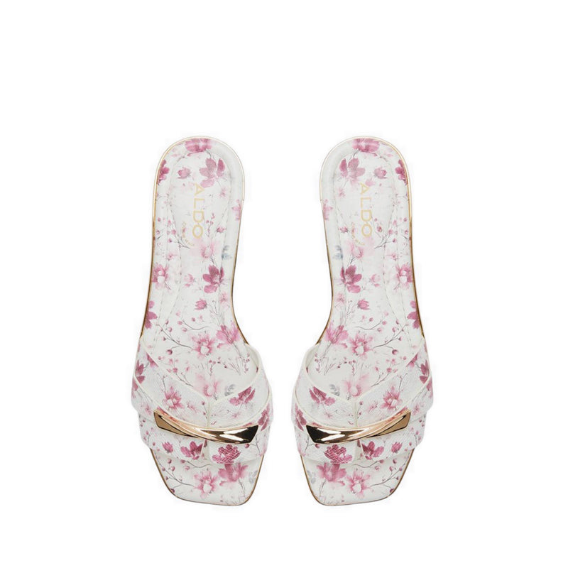 ALDO DARLINA FLAT SANDALS - WHITE COMBO