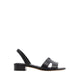 JAVAMANNON HEELED SANDALS - BLACK