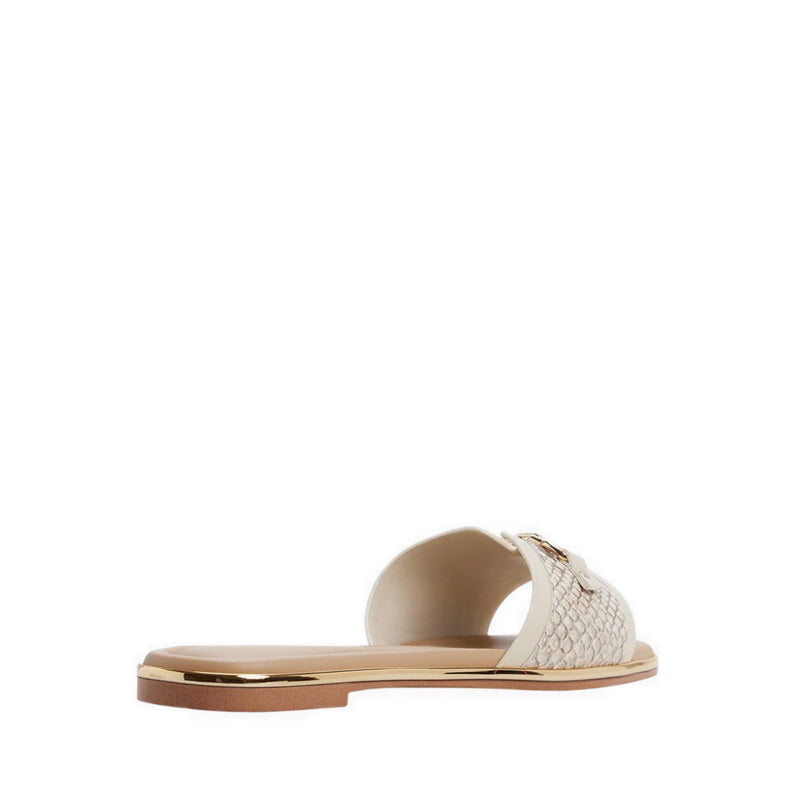 ALAMASSI FLAT SANDALS - OPEN BROWN