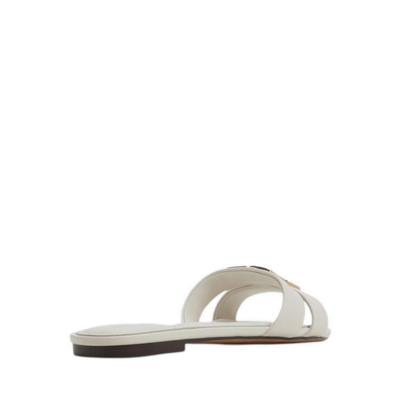 ALDO SUNRAY FLAT SANDALS - WHITE/BONE
