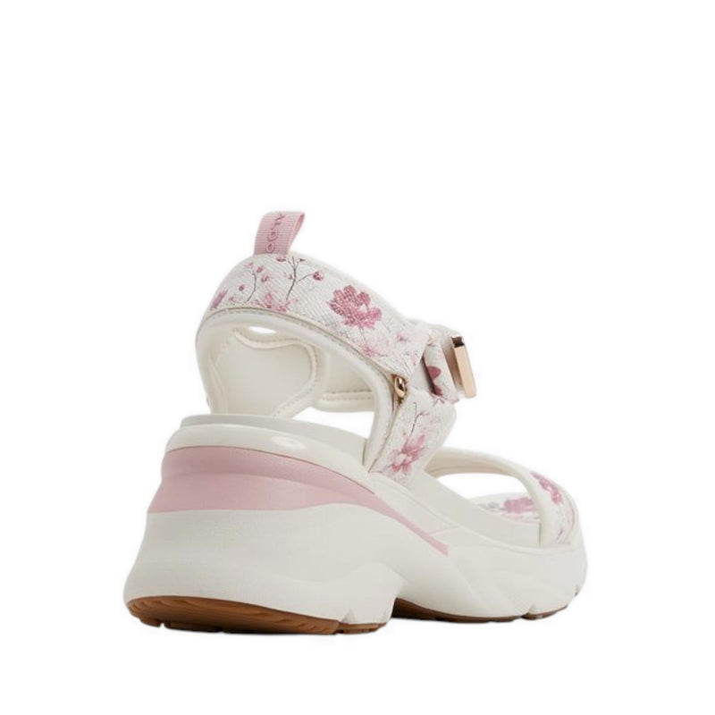 ALDO EULALIA WEDGE SANDALS - WHITE COMBO