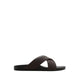 PIETTE FLAT SANDALS - BROWN