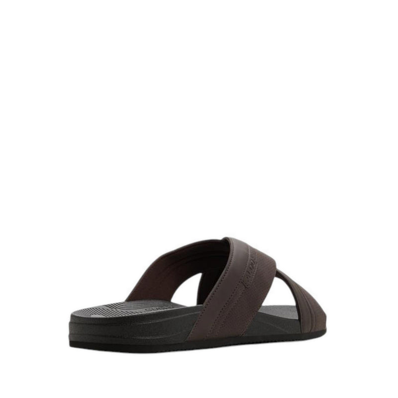 ALDO PIETTE FLAT SANDALS - BROWN