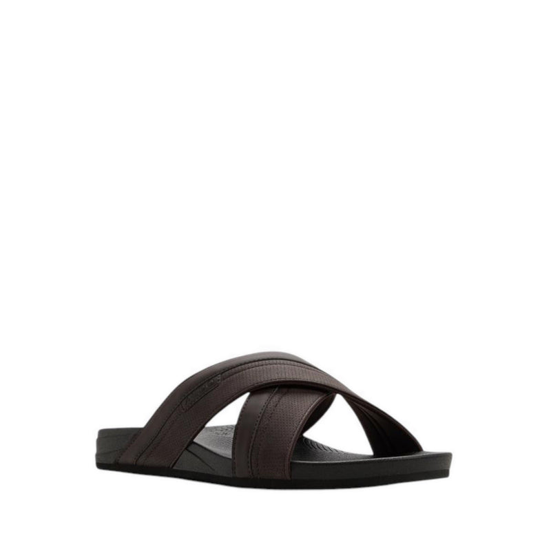 ALDO PIETTE FLAT SANDALS - BROWN