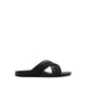 PIETTE FLAT SANDALS - BLACK