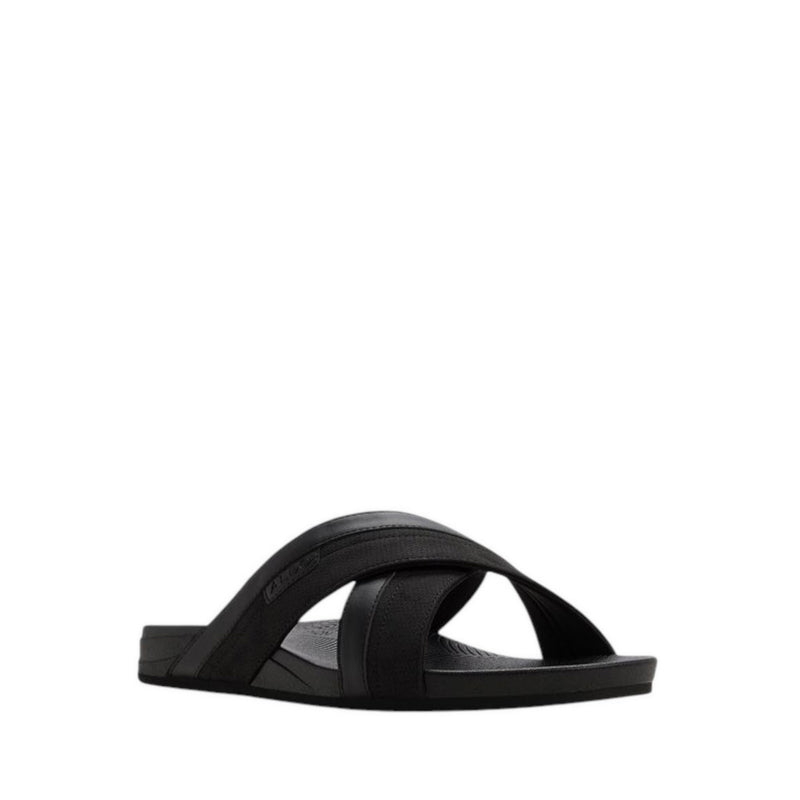 ALDO PIETTE FLAT SANDALS - BLACK