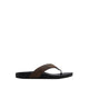 STEFFEN FLAT SANDALS - DARK BROWN
