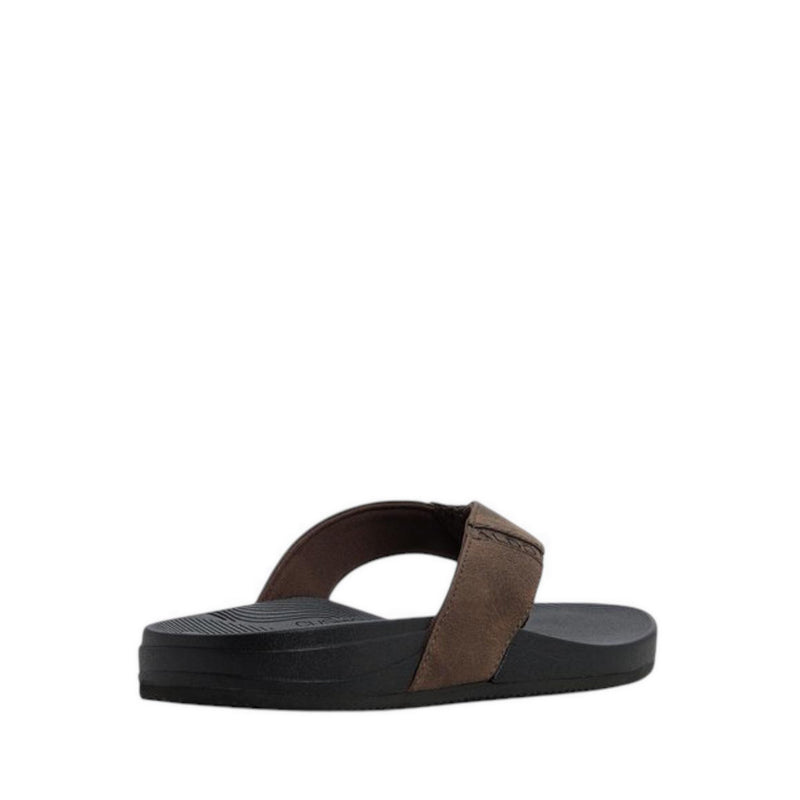 ALDO STEFFEN FLAT SANDALS - DARK BROWN