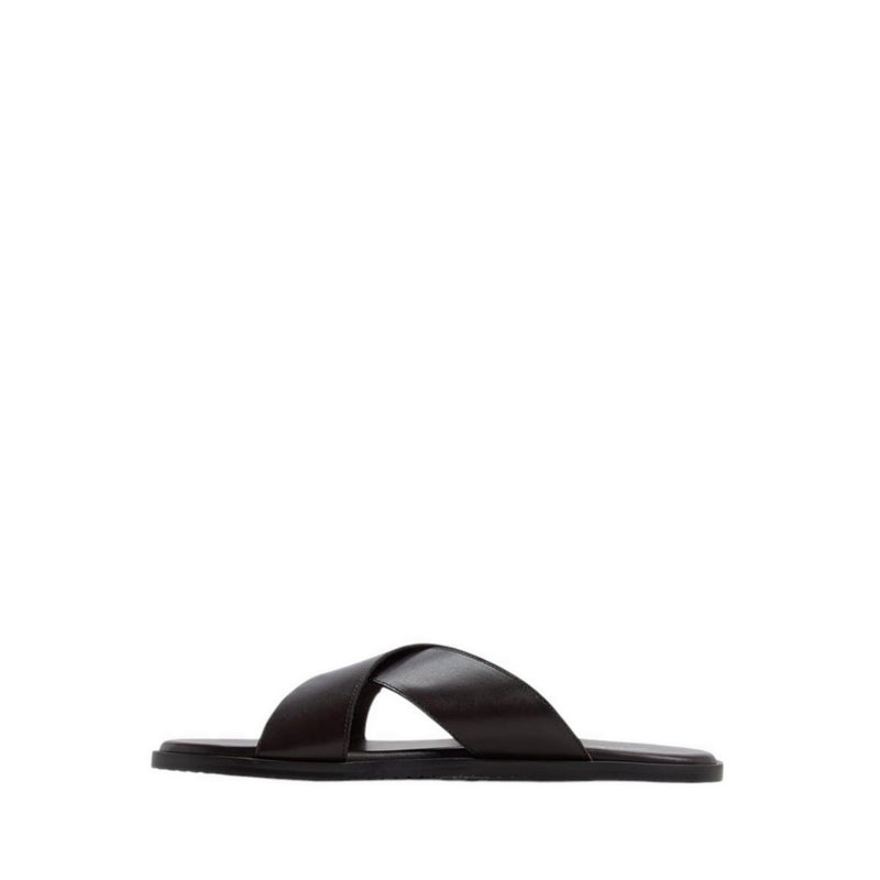 ALDO ERIK FLAT SANDALS - DARK BROWN