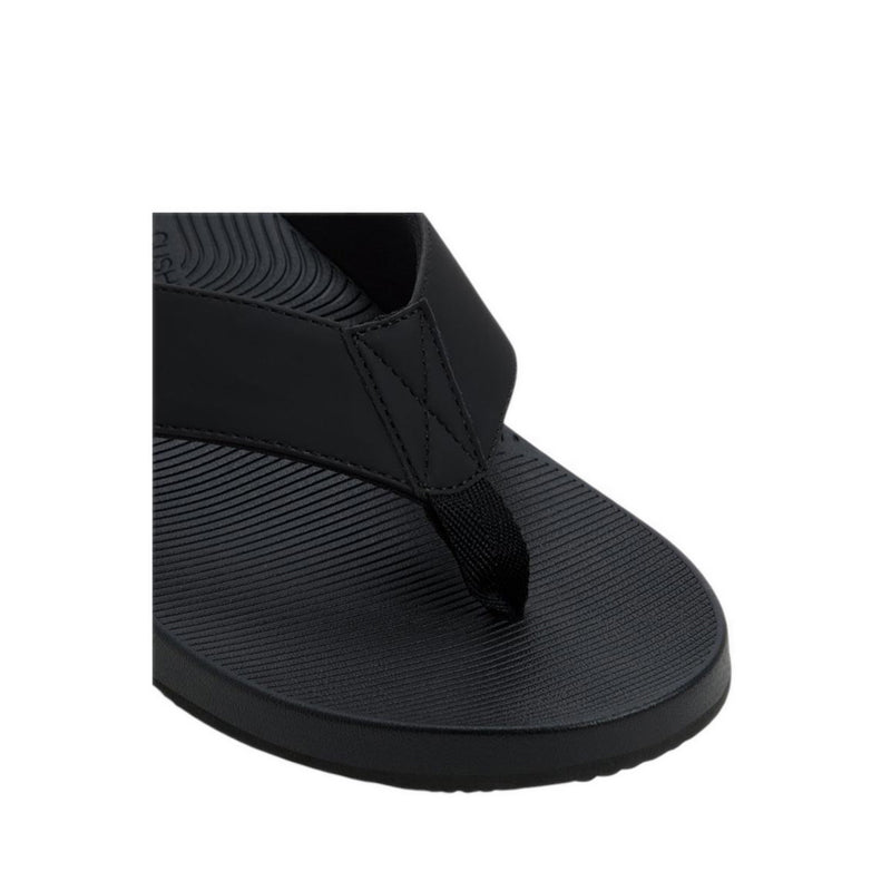 ALDO STEFFEN FLAT SANDALS - BLACK