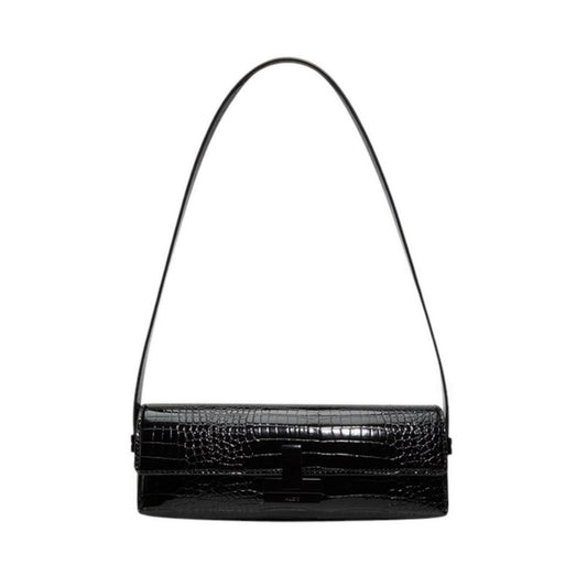 ALDO ALESSIANA SHOULDER BAG - BLACK/BLACK
