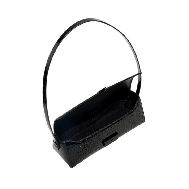 ALDO ALESSIANA SHOULDER BAG - BLACK/BLACK