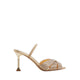 MOONLIT HEELED SANDALS - GOLD