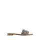 NAVALIA FLAT SANDALS - GOLD