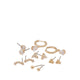 LIONADE EARRINGS - GOLD/CLEAR MULTI