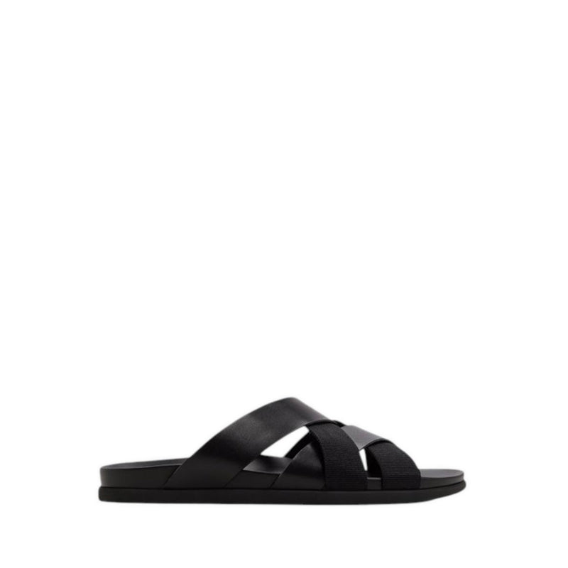 ALDO FLORIAN FLAT SANDALS - BLACK