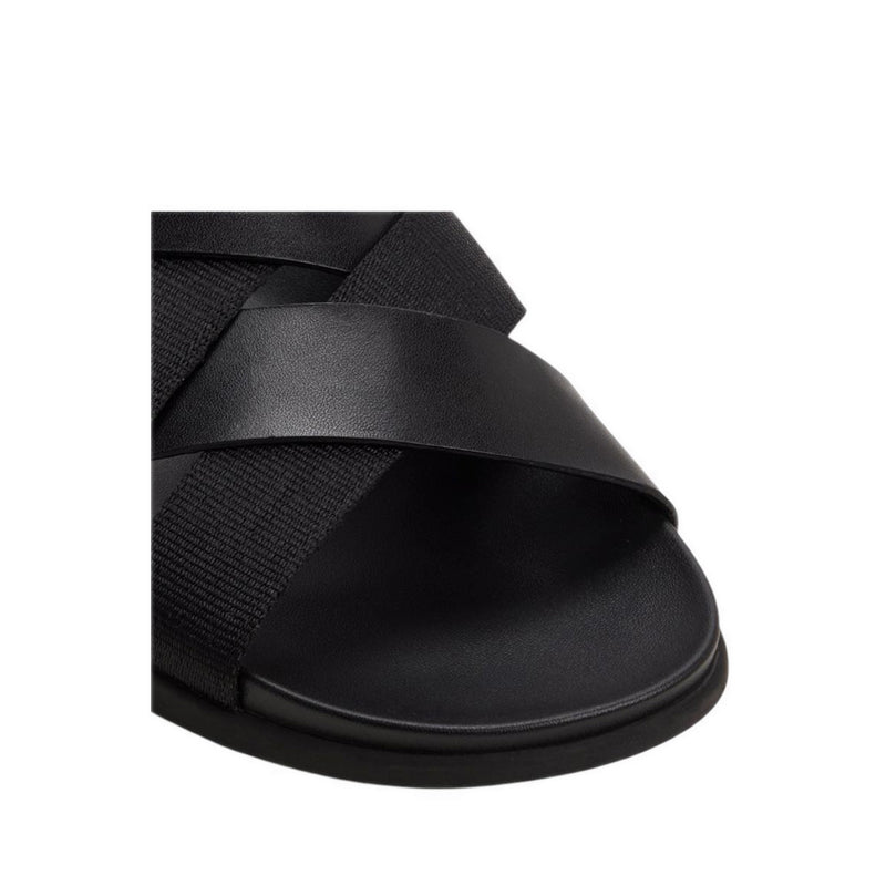 ALDO FLORIAN FLAT SANDALS - BLACK