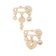ZARINNA EARRINGS - GOLD/CLEAR MULTI