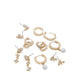 DETAILED EARRINGS - ICE