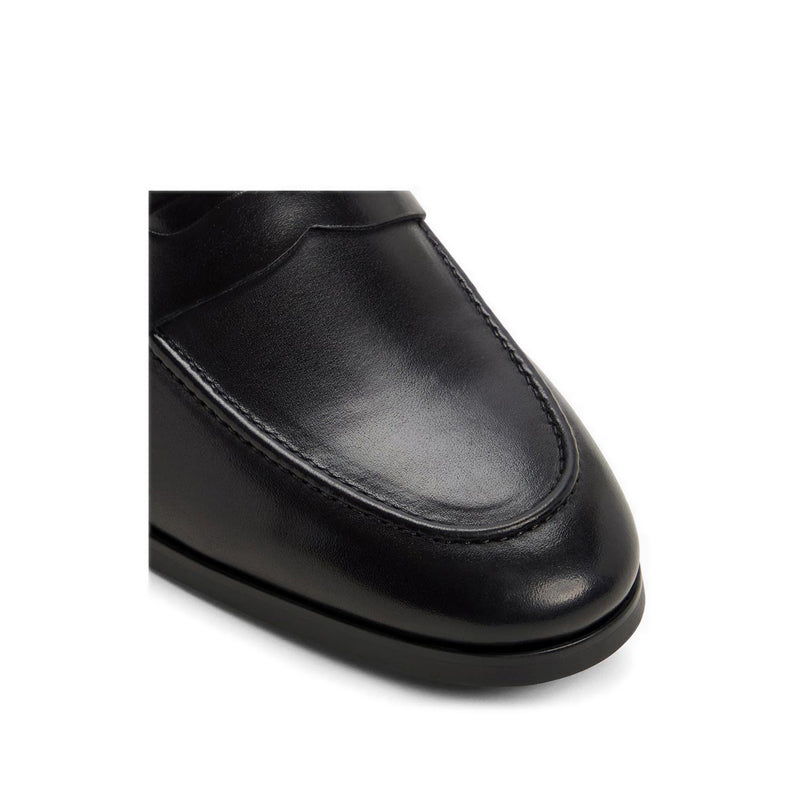 ELVIS SHOES-FLAT HEELS - BLACK