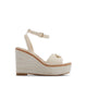 CARRABRIRIEL WEDGE SANDALS - OTHER WHITE