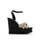 ESMERIE WEDGE SANDALS - BLACK COMBO