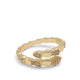 COILUXE BRACELETS - GOLD/CLEAR MULTI
