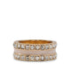 SISTAR RINGS - GOLD/CLEAR MULTI