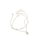 ADRAENNA NECKLACES - GOLD/CLEAR MULTI