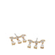 SHEREE EARRINGS - GOLD/CLEAR MULTI