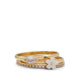 BLOOMINIE RINGS - GOLD/CLEAR MULTI