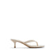 LIFT HEELED SANDALS - CREAM