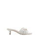 ANNAMASSI HEELED SANDALS - White/Blue