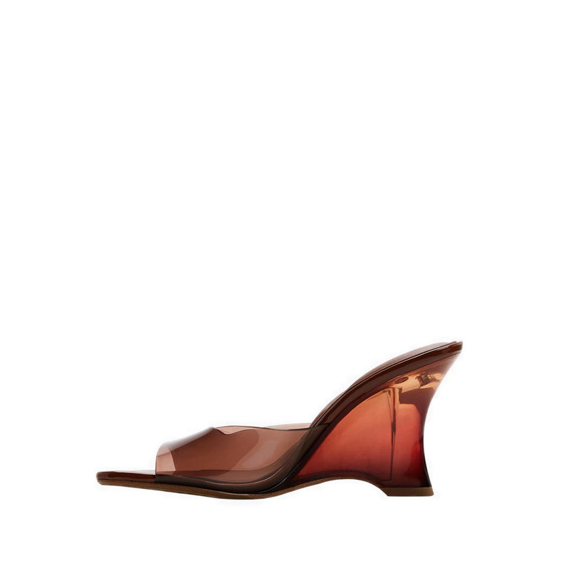 LUMINA WEDGE SANDALS - MEDIUM BROWN