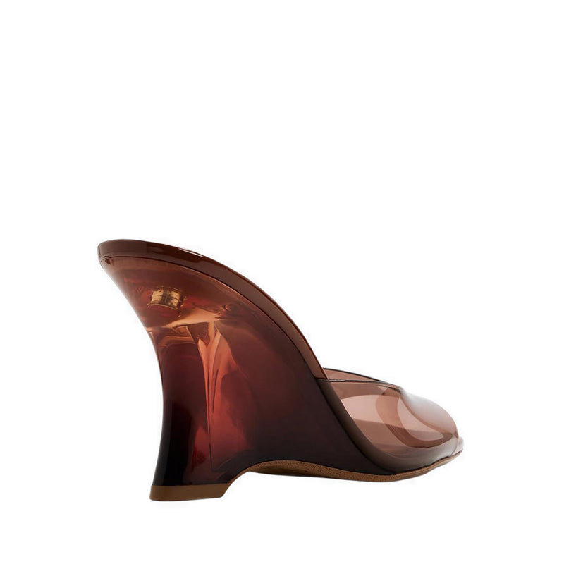 LUMINA WEDGE SANDALS - MEDIUM BROWN