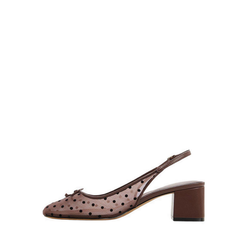 LILYNA HEELED SHOES - OPEN BROWN