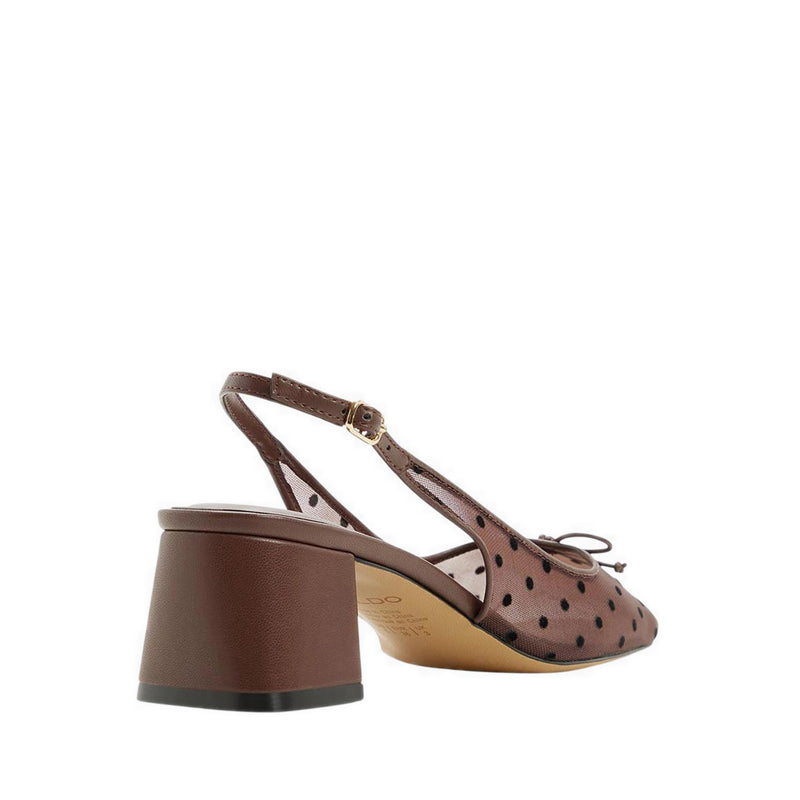 LILYNA HEELED SHOES - OPEN BROWN
