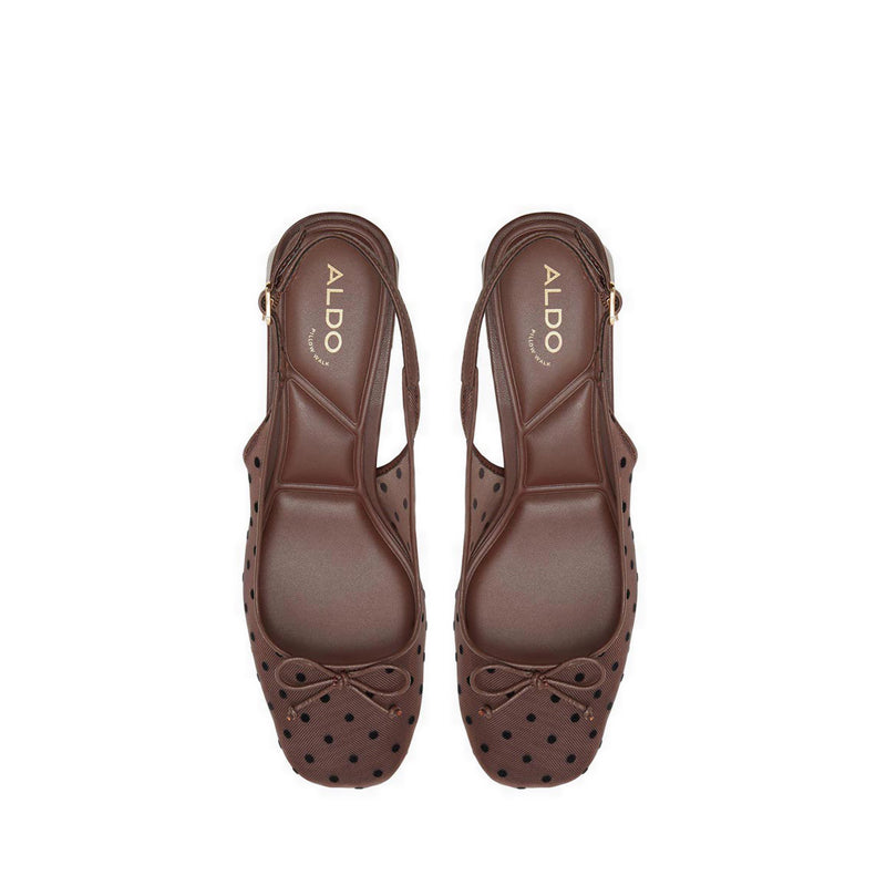 LILYNA HEELED SHOES - OPEN BROWN