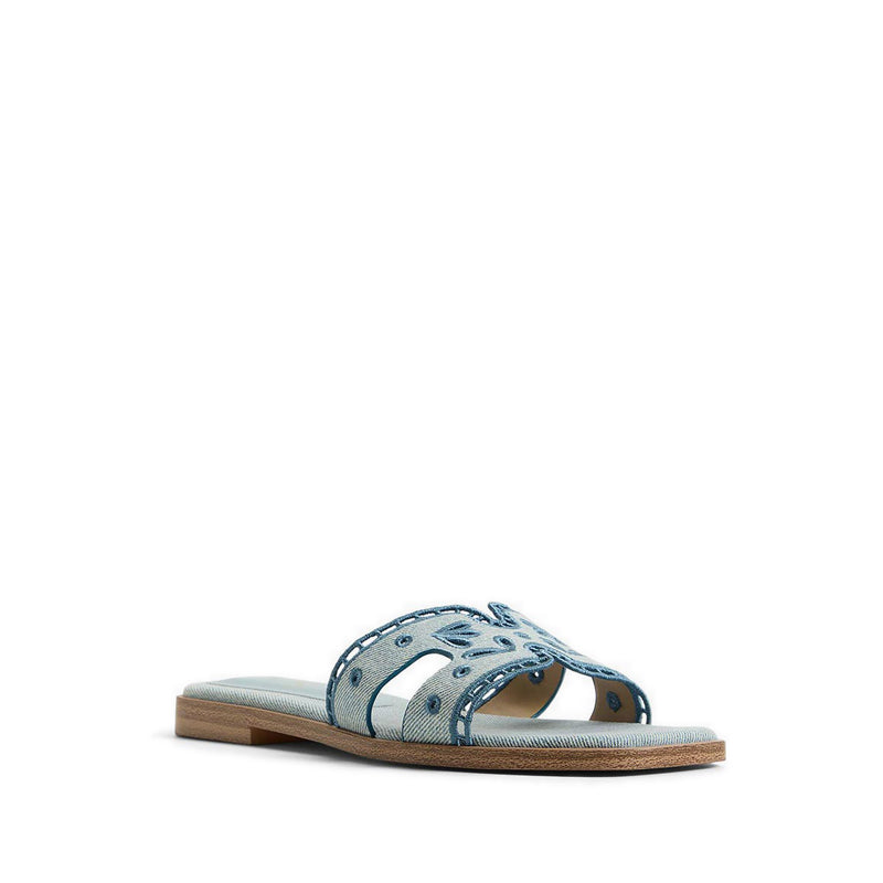 ITSANDAL FLAT SANDALS - DENIM