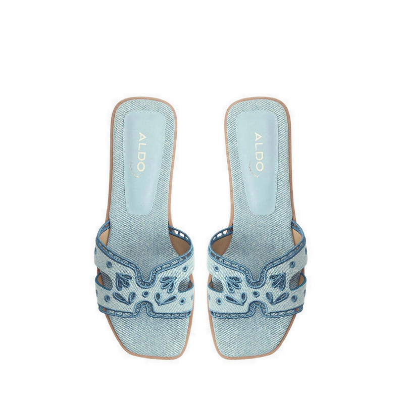 ITSANDAL FLAT SANDALS - DENIM