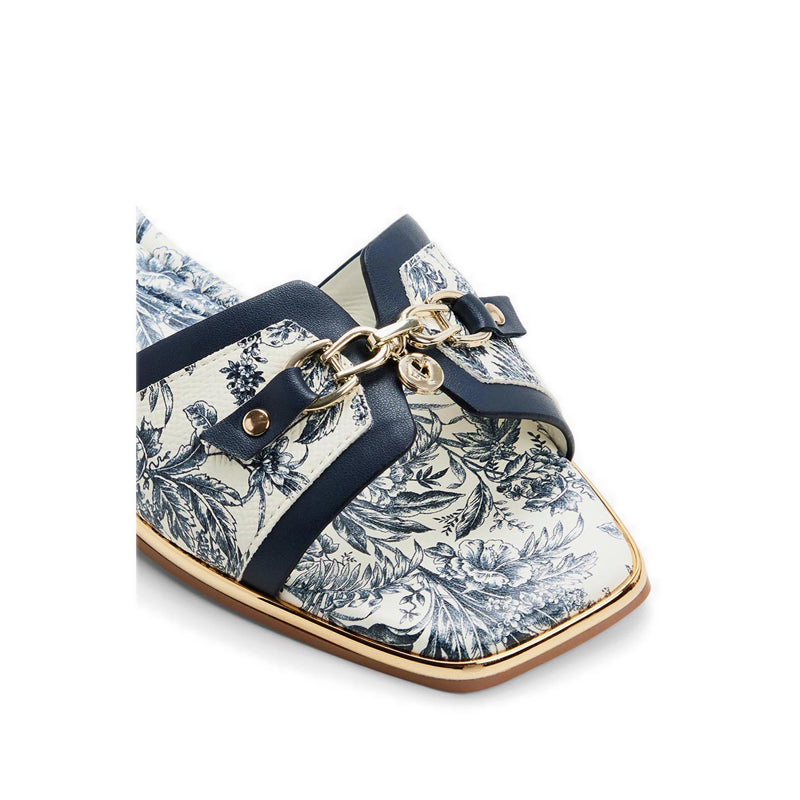 ALAMASSI FLAT SANDALS - WHITE/BLUE